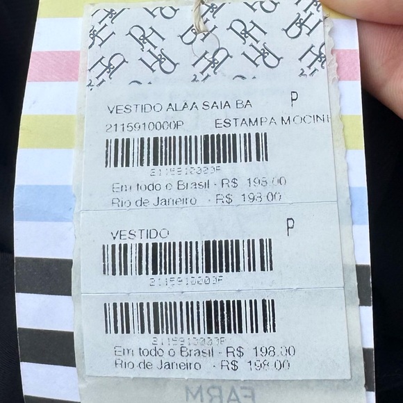 SOLD ELSEWHERE Farm Rio black patterned ruffled dress / S - Picture 15 of 16